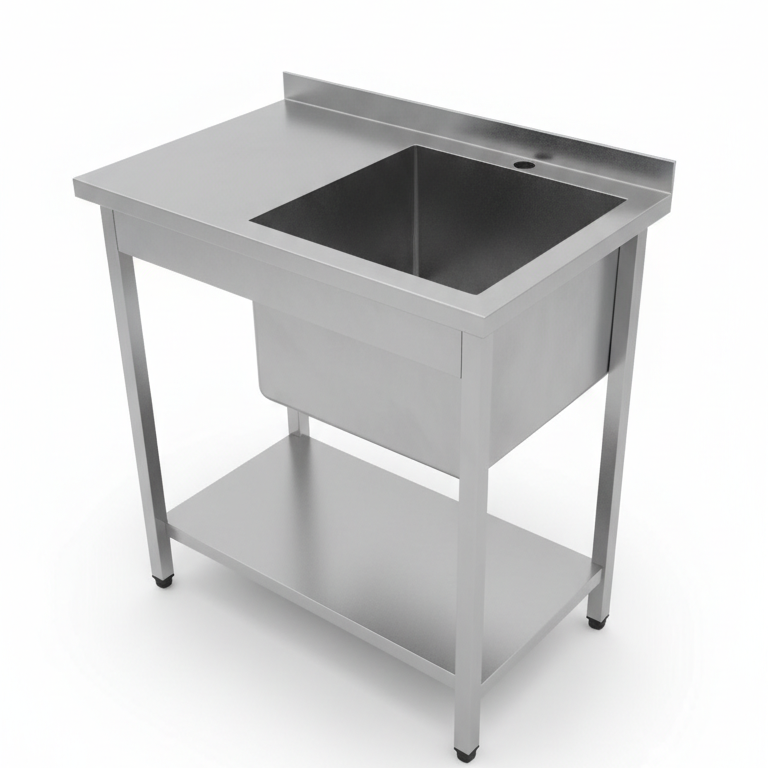 Стол мойка из нержавейки новый